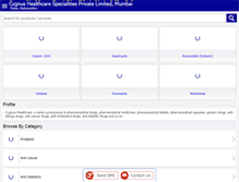 Tablet Screenshot of cygnusspecialities.com